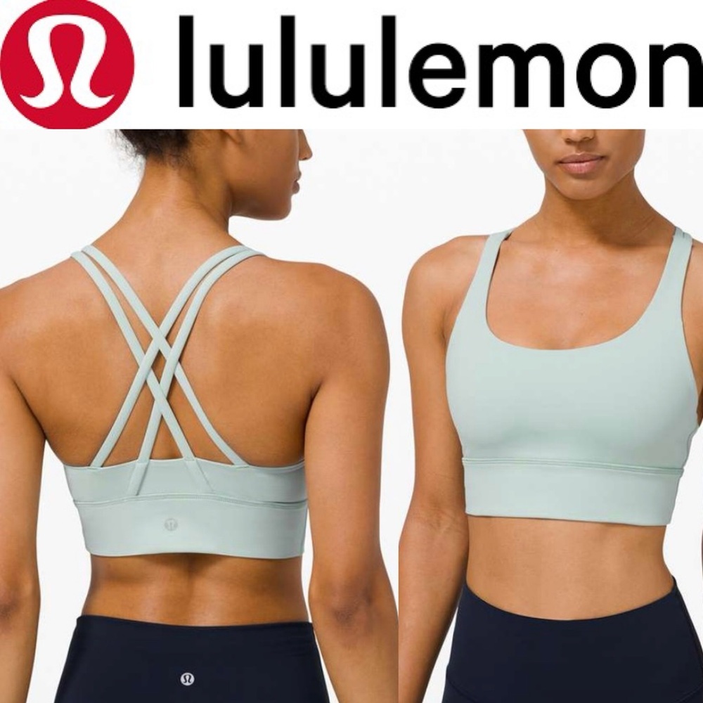 Lululemon Energy Bra Long Line *Medium Support, B–D Cup in Hazy Jade